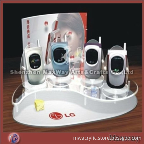 Elegant Clear Acrylic/lucite Mobile Phone/Handset/Cell Phone /camera/MP3 Display Stand/Holder/Shelf